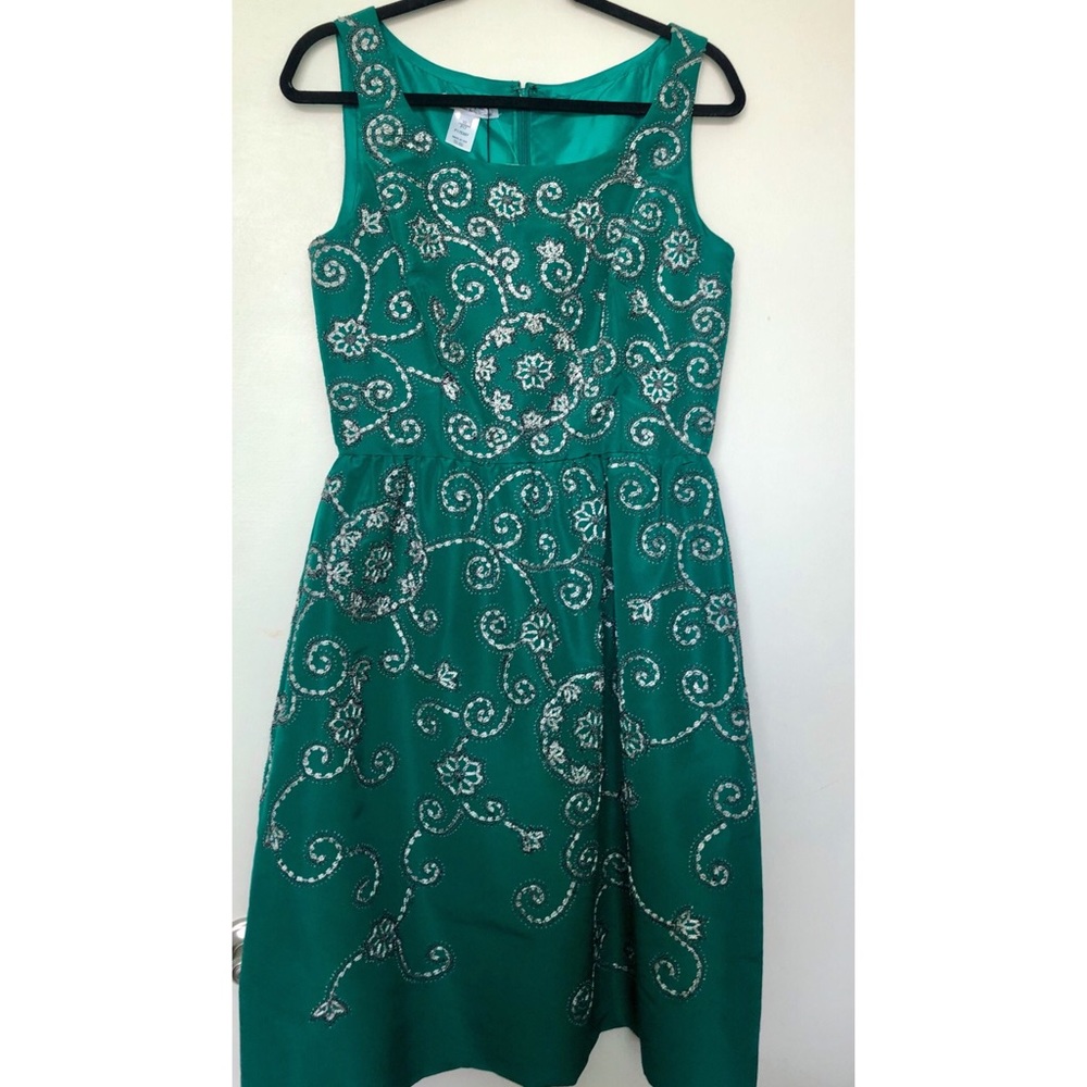 Oscar De La Renta Emerald Dress